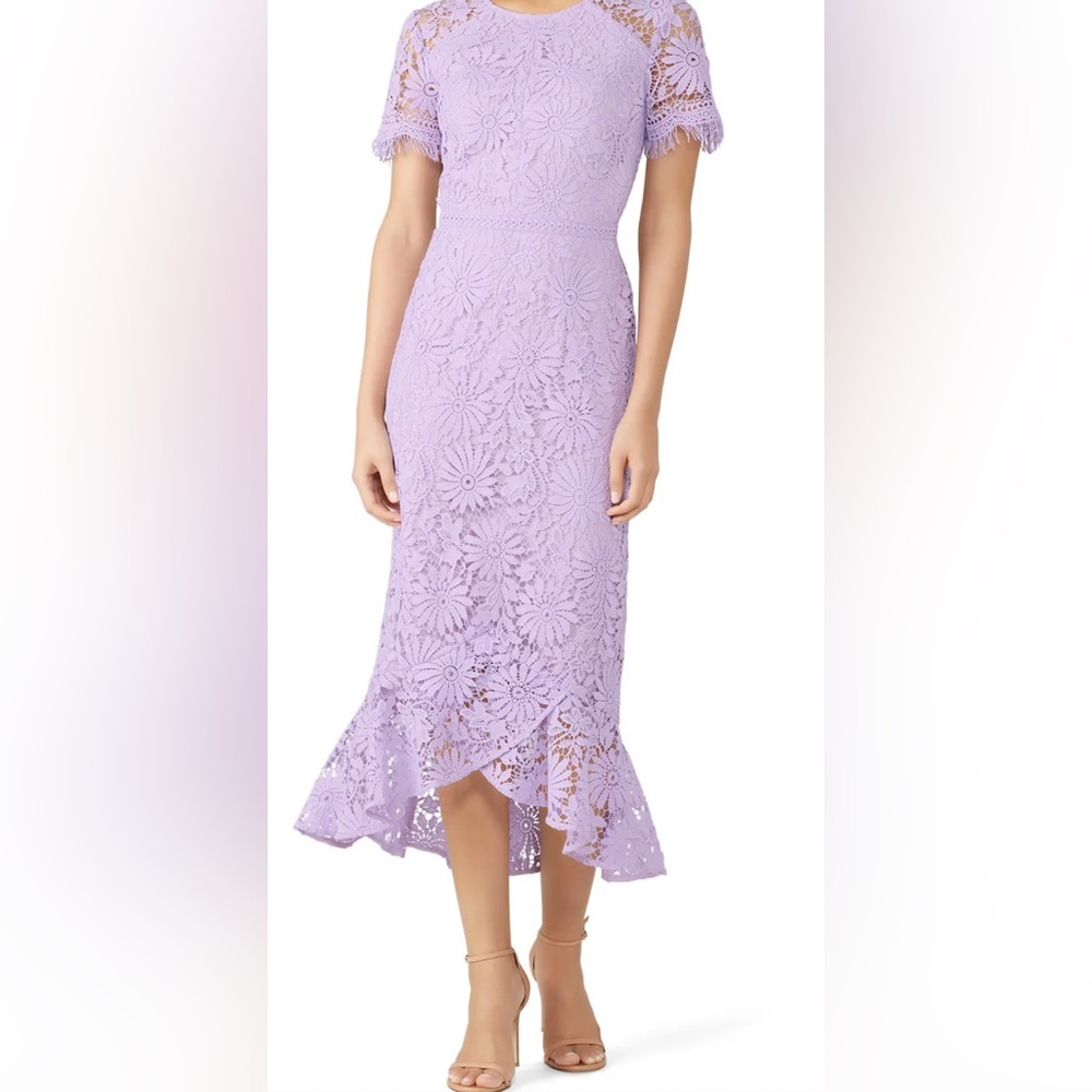 Shoshanna Edgecombe Lace Hi-Lo Dress